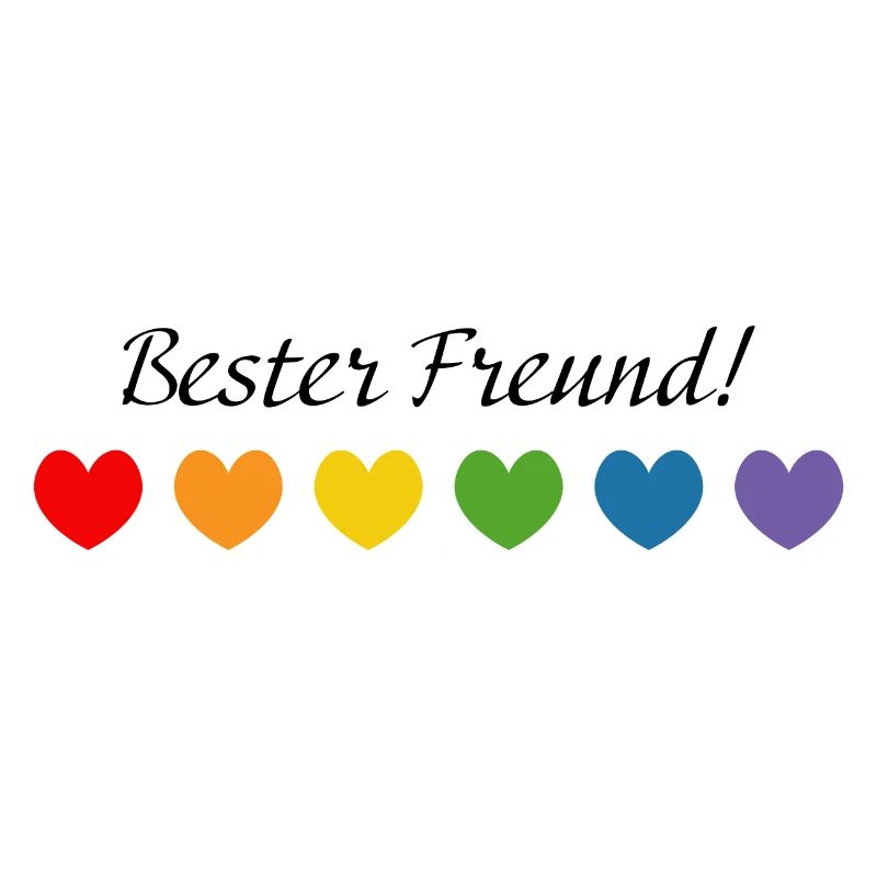 Regenbogenherzchen Bester Freund LGBT lgbtqi queer