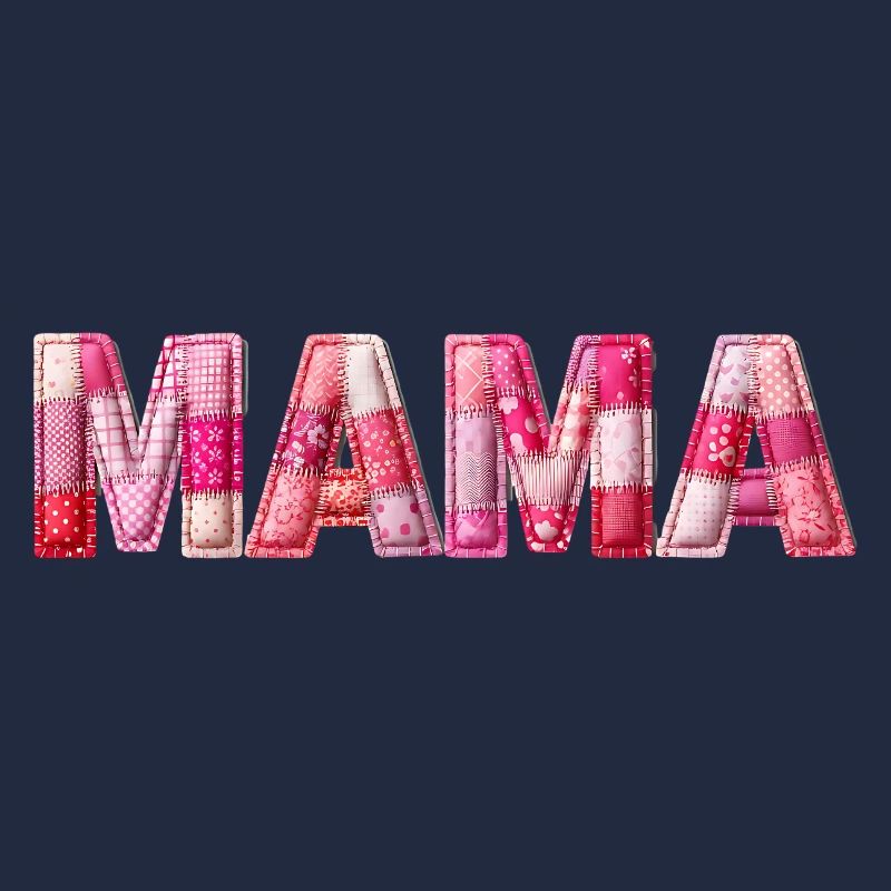 Mama Handmade Patchwork Schrift