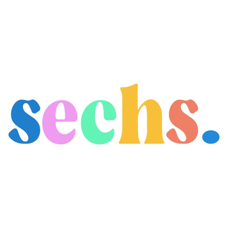 6. Geburtstag Geschenk Sechs
