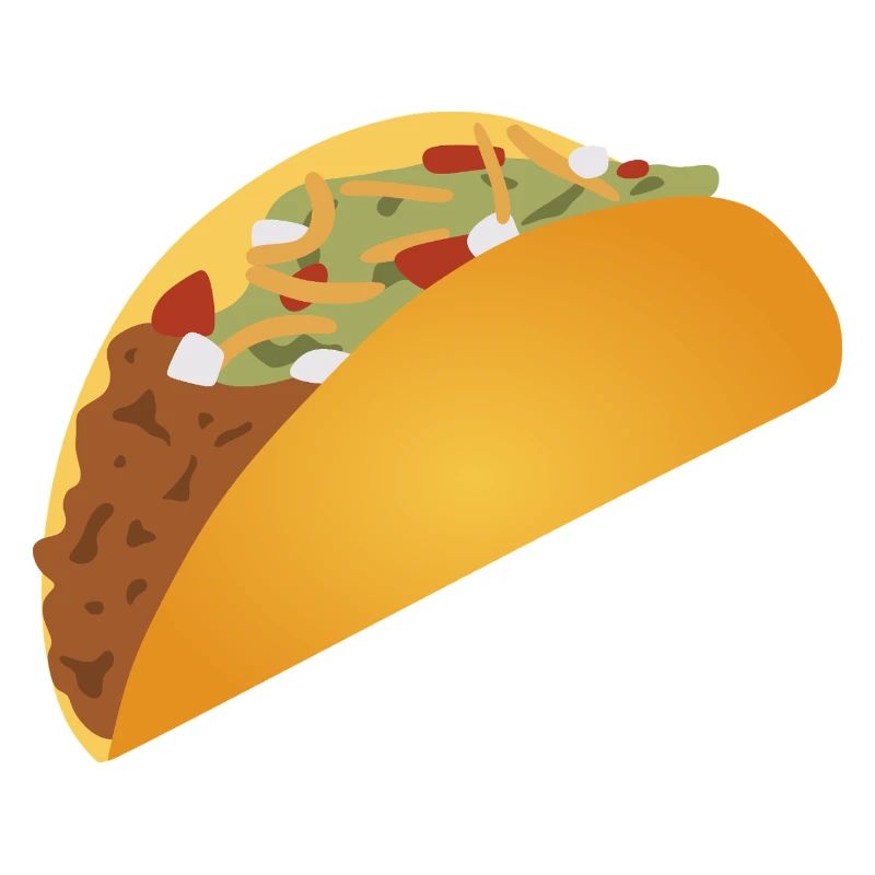 Vibrant Taco Pattern Print