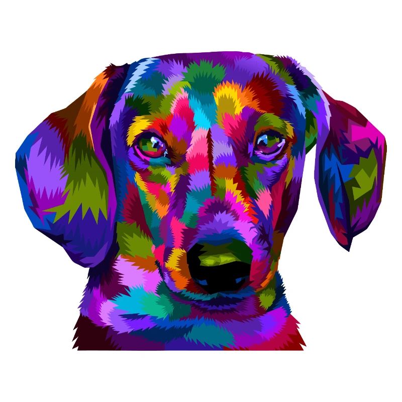 Portrait du chiot Prisme vif