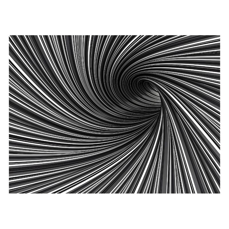 Tourbillon noir et blanc