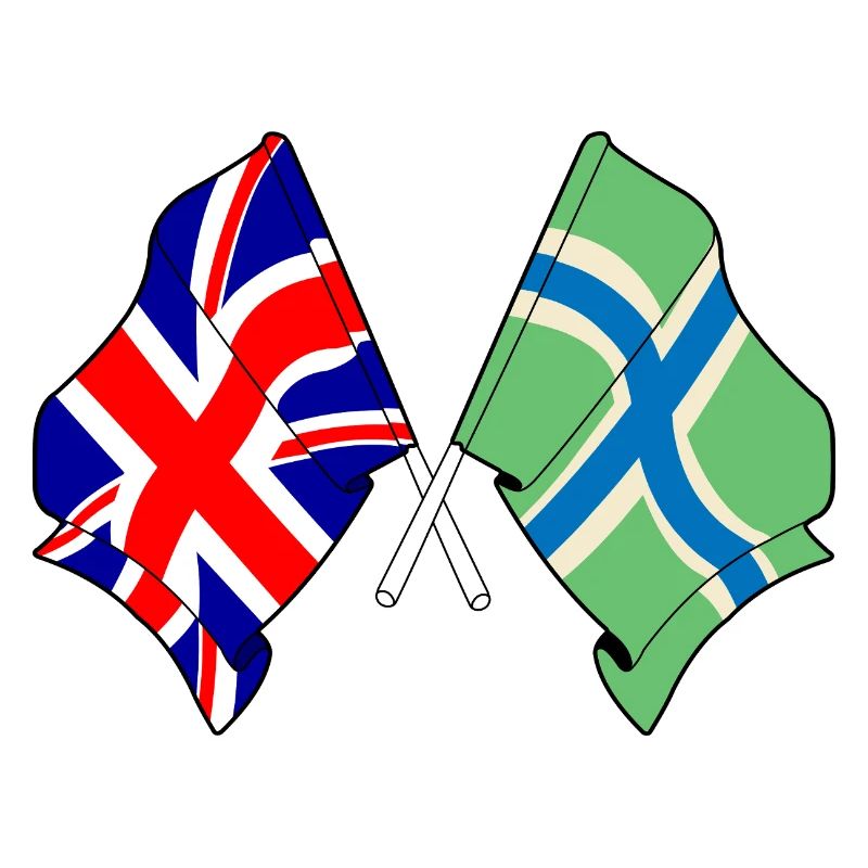 Gloucestershire & Great Britain Flag
