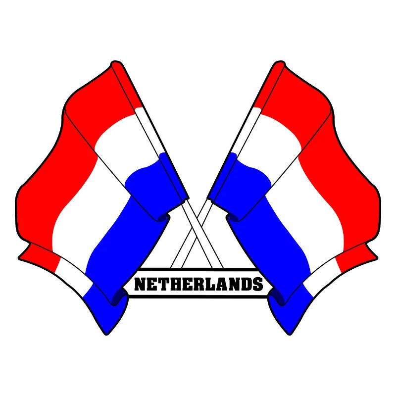 Drapeaux croisés des Pays-Bas