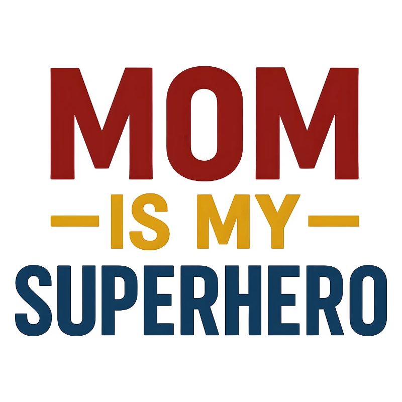 Maman Superhéros — Typographie audacieuse