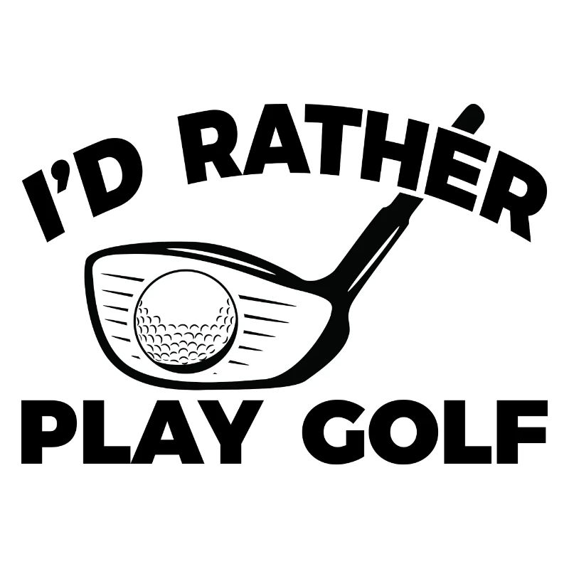 Funny golfer
