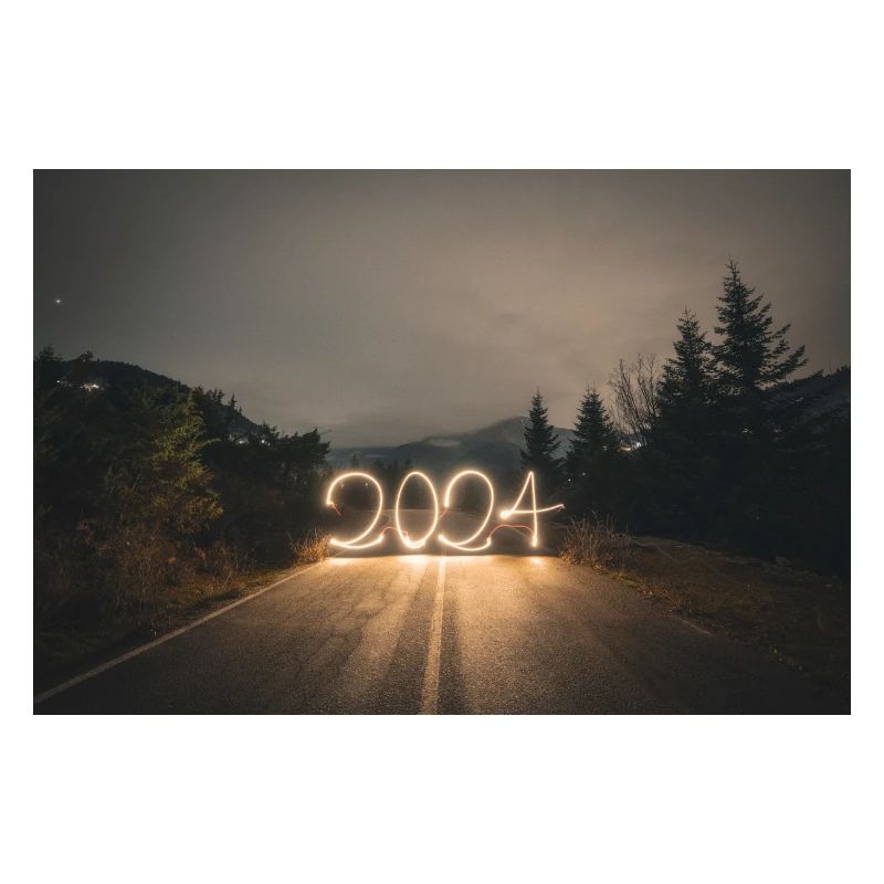 Year 2024 lightpaint
