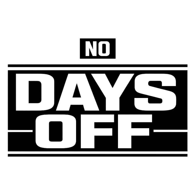 No Days Off Hustle Logo