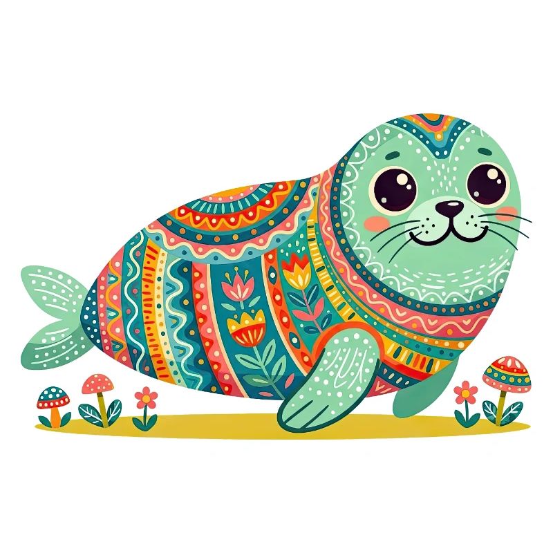 Mandala du Phoque mignon