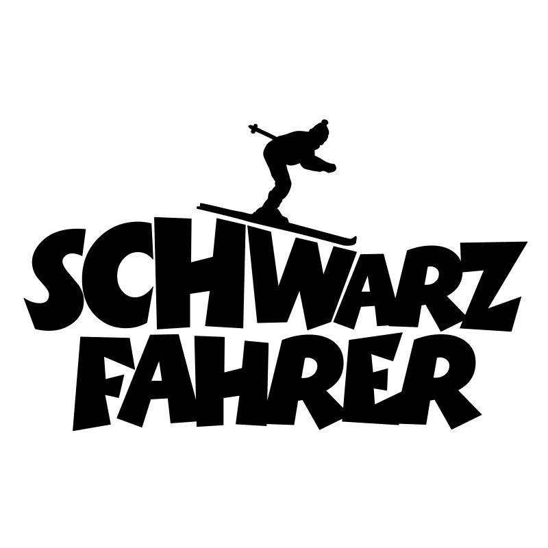 Schwarzfahrer Skifahrer Wintersport