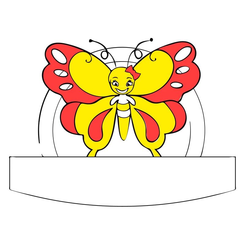 papillon coloré | Champ d’écriture >vectorgraphique