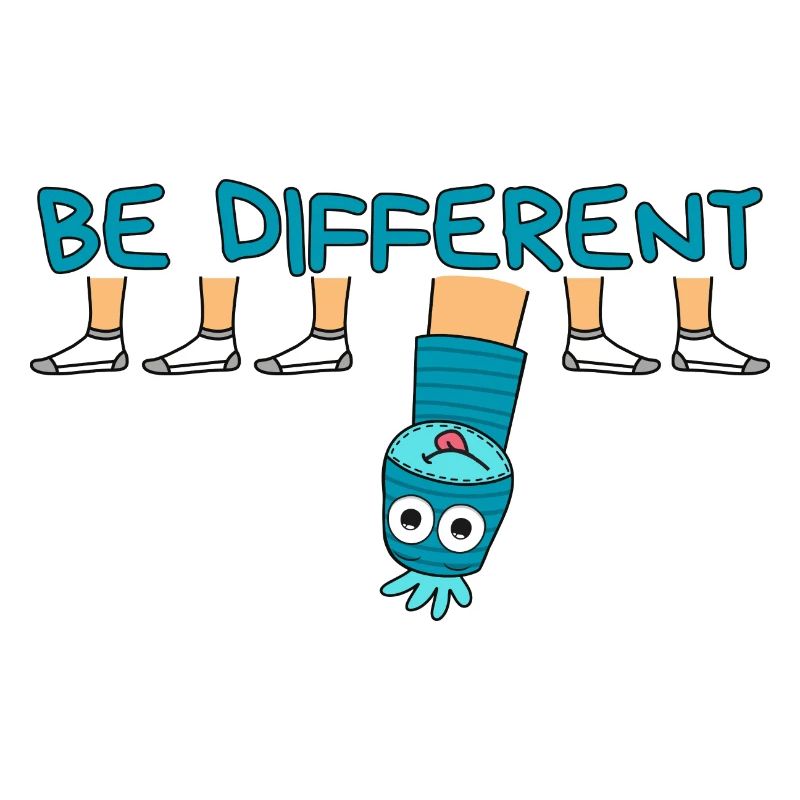 BE DIFFERENT Socke / Sei anders Socke