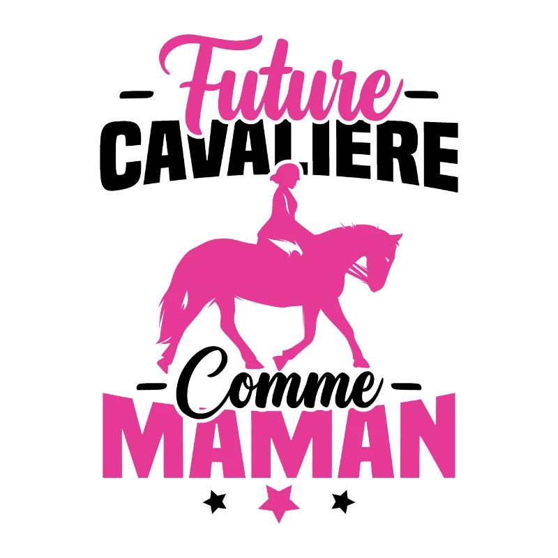 Future cavalière comme maman