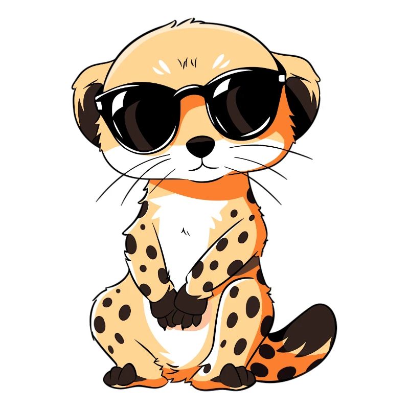 Erdmännchen Mit Sonnenbrille Meerkat