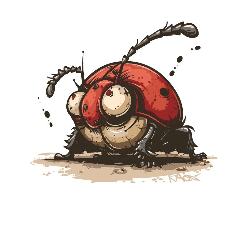 Funny, super special ladybug insect