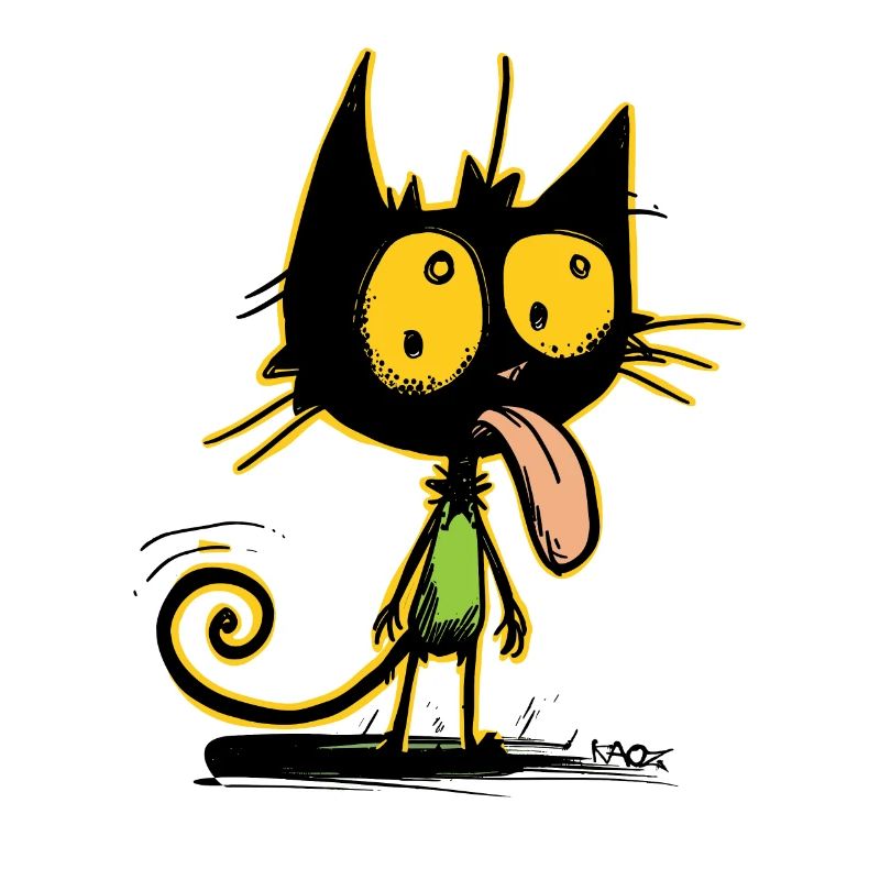 Die coolste freche beste Katze