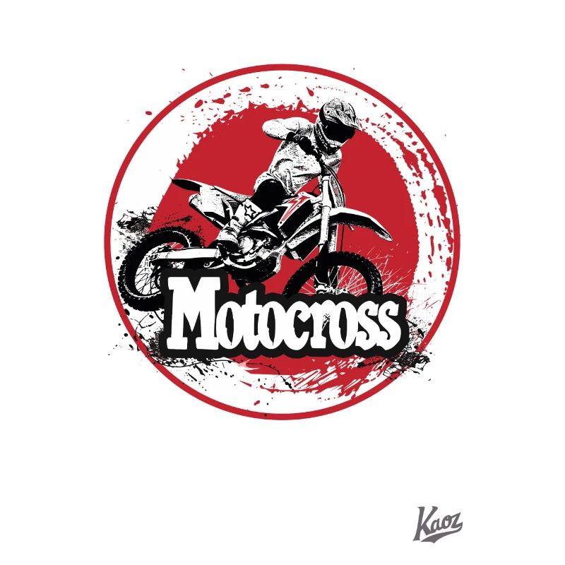 Mud splashes and motocross