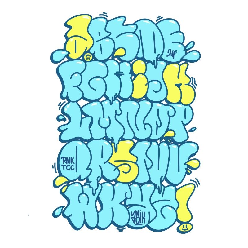 Graffiti Alphabet throwup throw up