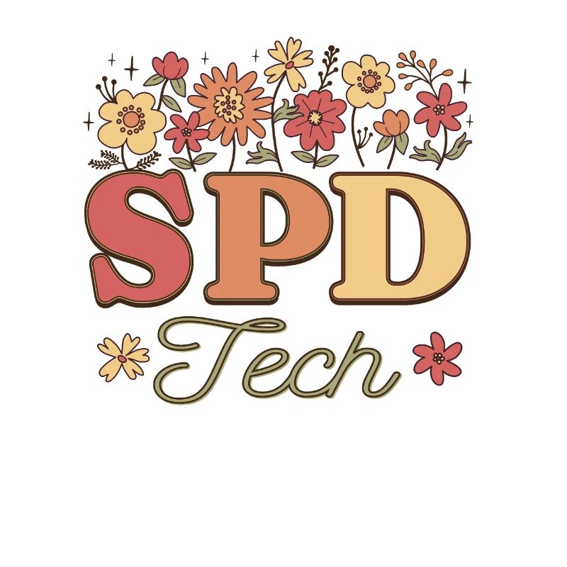 Retro Floral Sterile Processing Technician SPD