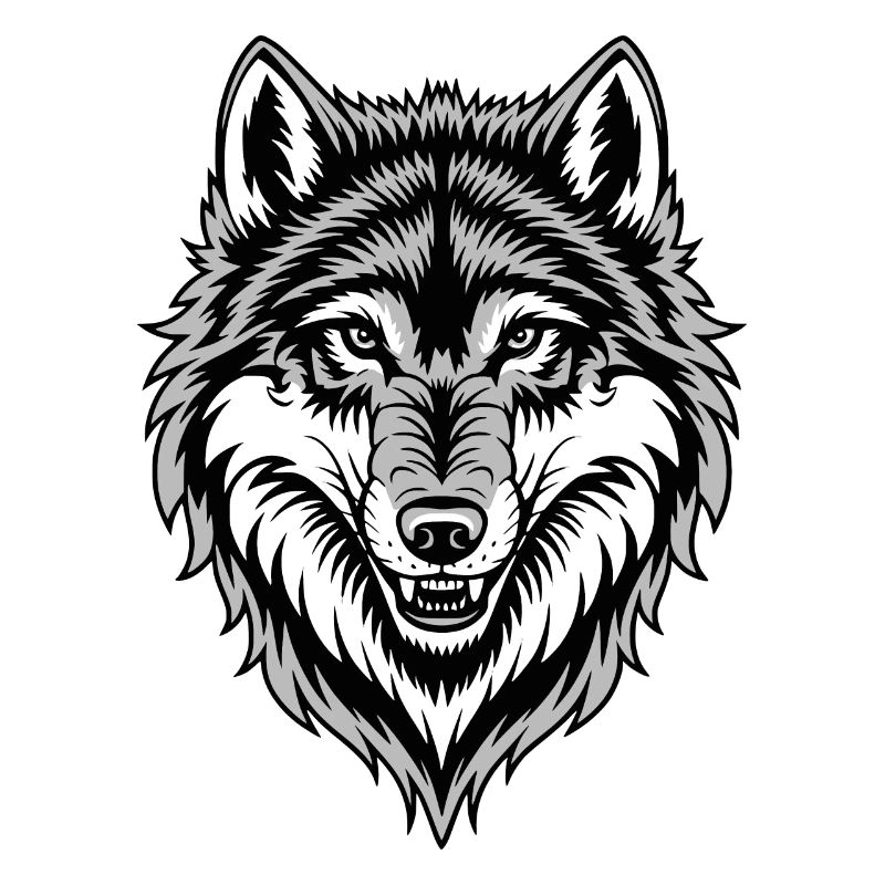 Wolf Kostüm blauer Wolfskopf Werwolf und