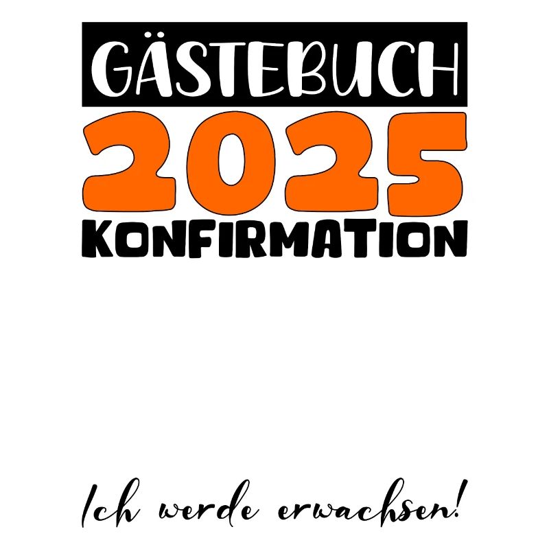 Konfirmation 2025 Gästebuch Deko Mädchen Jungen