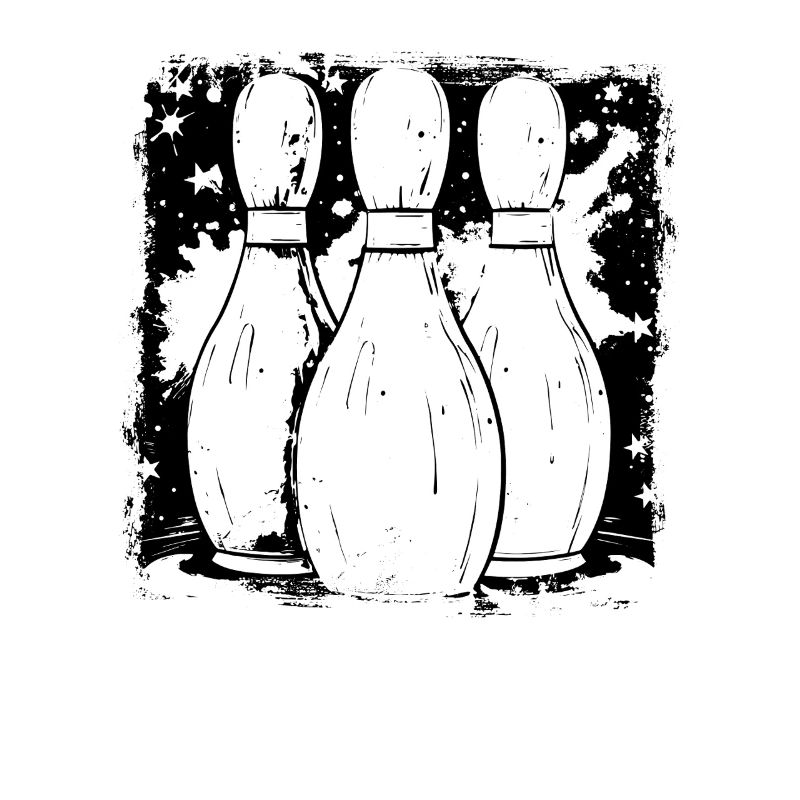 Bowling Pins Drawing