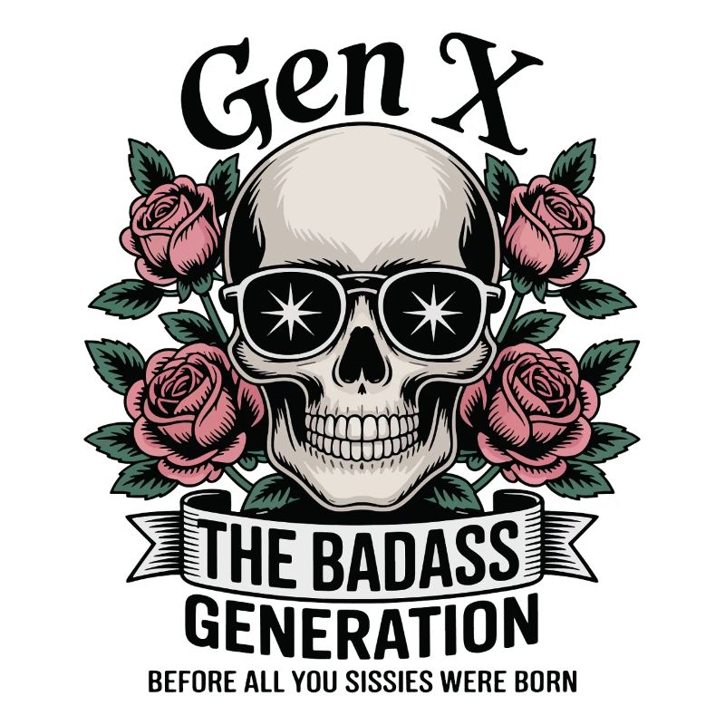 Gen X Badass Generation Before Born Jeu de mots