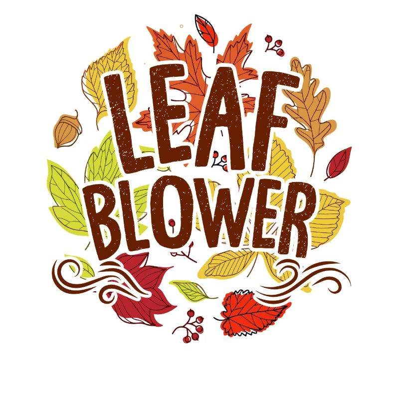Laubbläser Herbstsaison Fallende Blätter Aufräumen