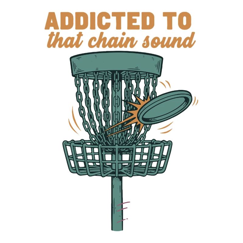 Accro à ce panier de disque de golf à son de chaîne