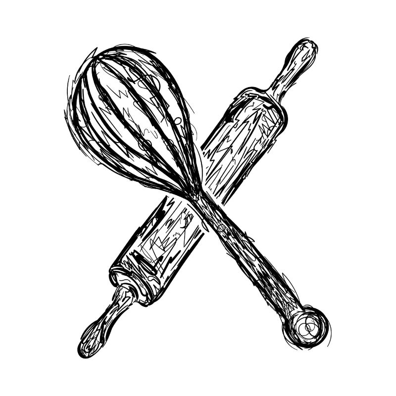 Rolling pin and hand mixer