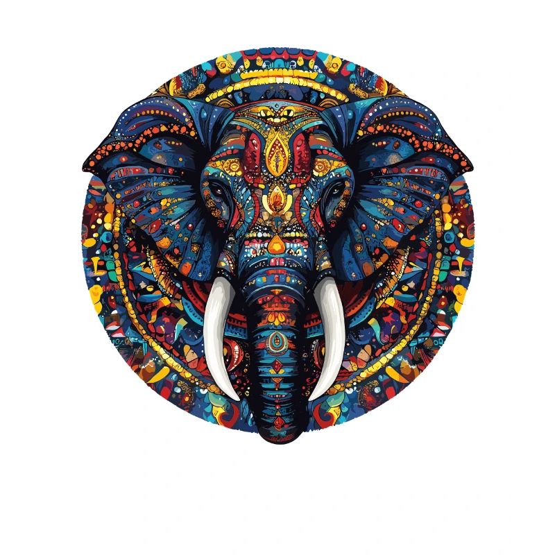 Colorful Elephant Mandala