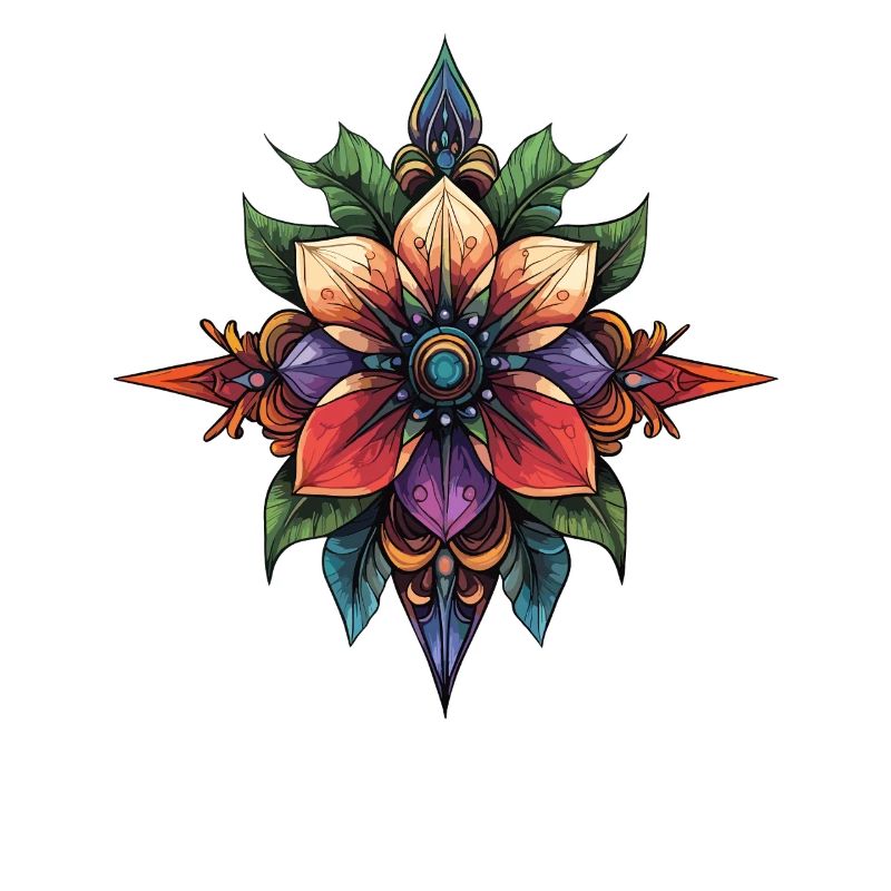 Mandala de l’Étoile de Fleurs