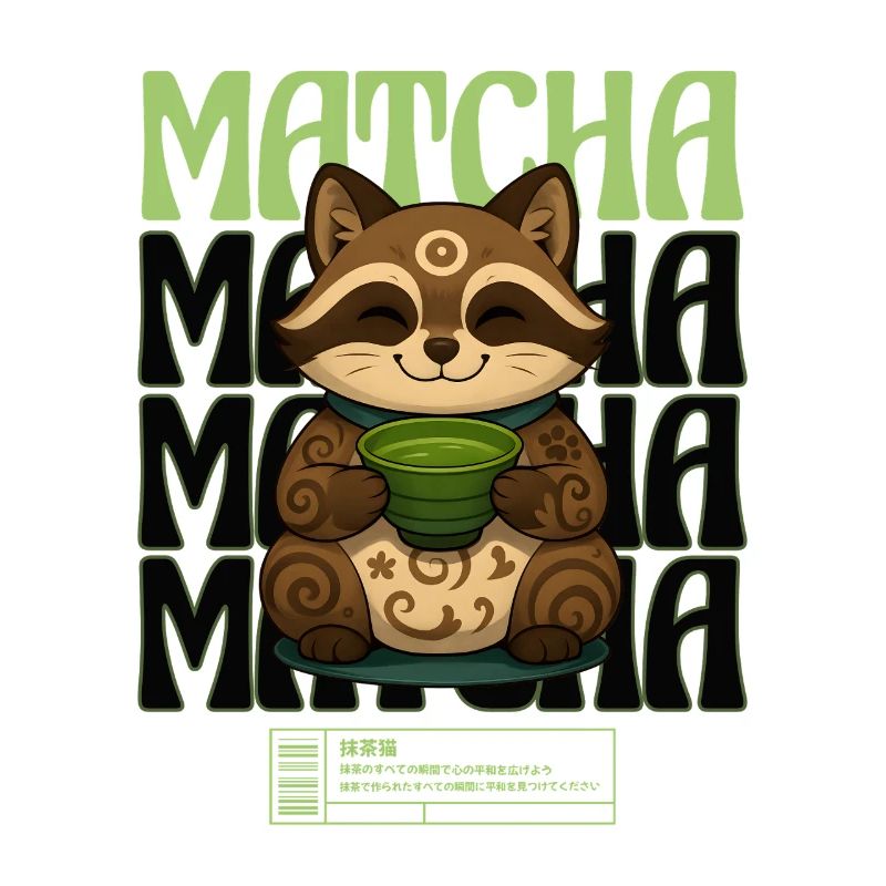 Matcha Kitten Maneki Neko
