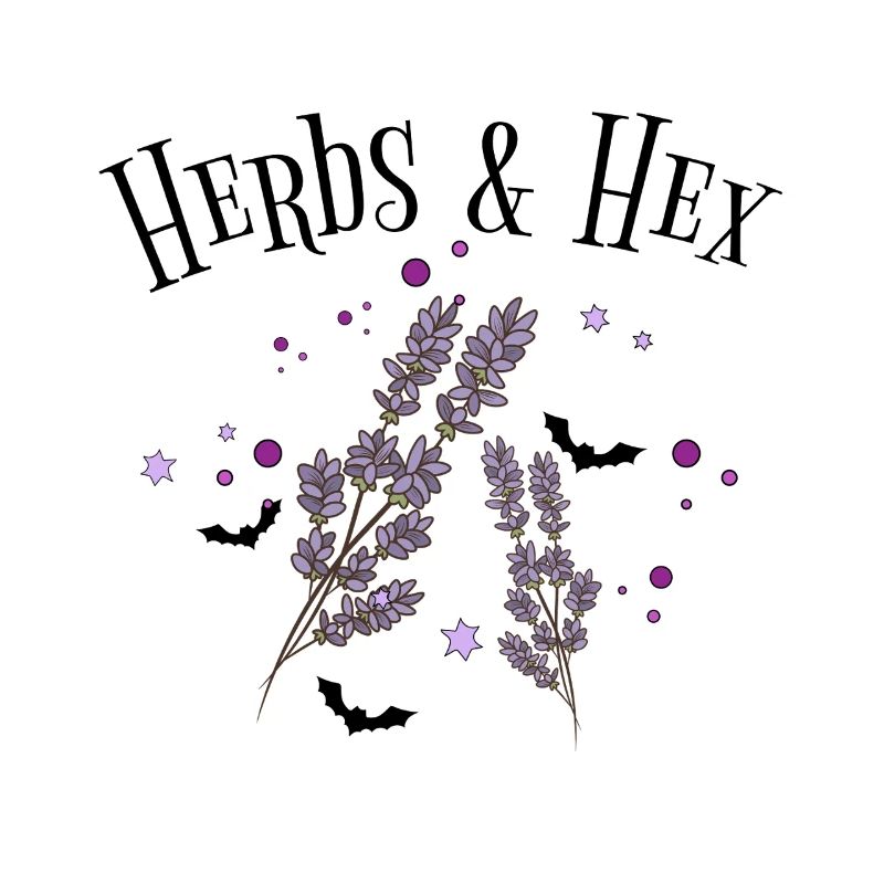 Lavender Star Night Pattern Herbs and Witchcraft
