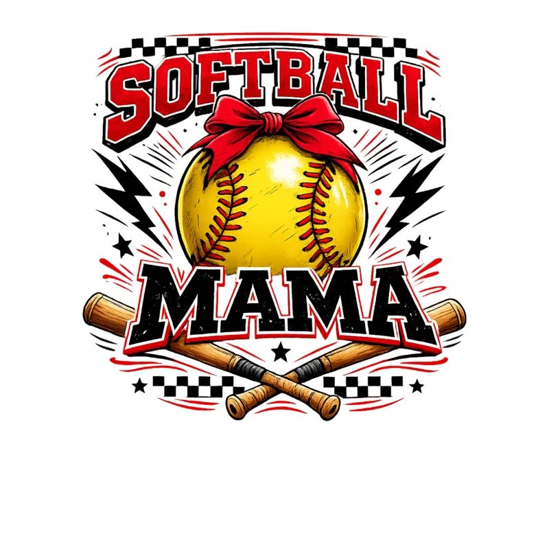Softball Mama Spieltag Muttertags-Shirt
