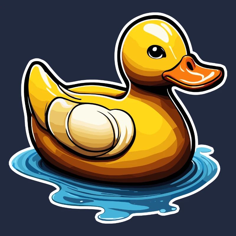 Canard en caoutchouc / canard en caoutchouc / eau / baignoire