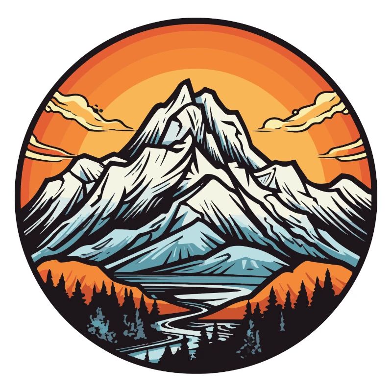 Berge Landschaft Kreis