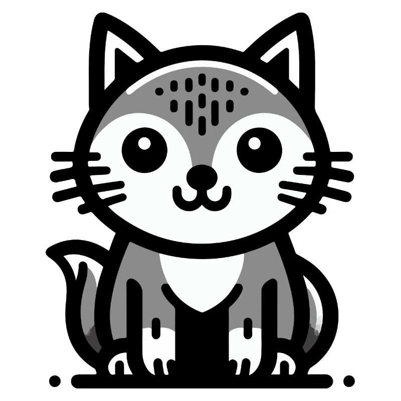 Chat de dessin animé mignon