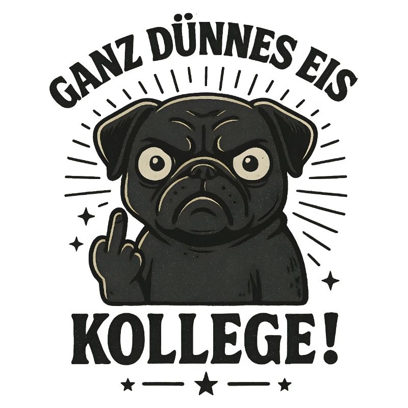 Mops Mittelfinger