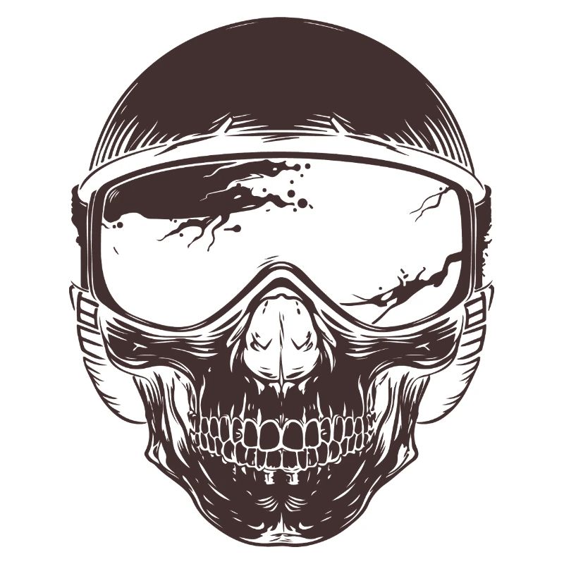 skull biker brille