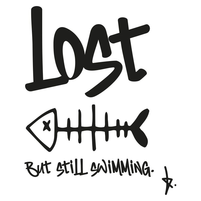 LOST – Mais je nage encore | Conception en arête de poisson