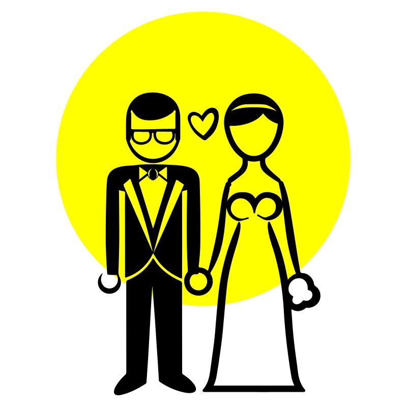Hochzeitspaar Ehepaar Braut Bräutigam