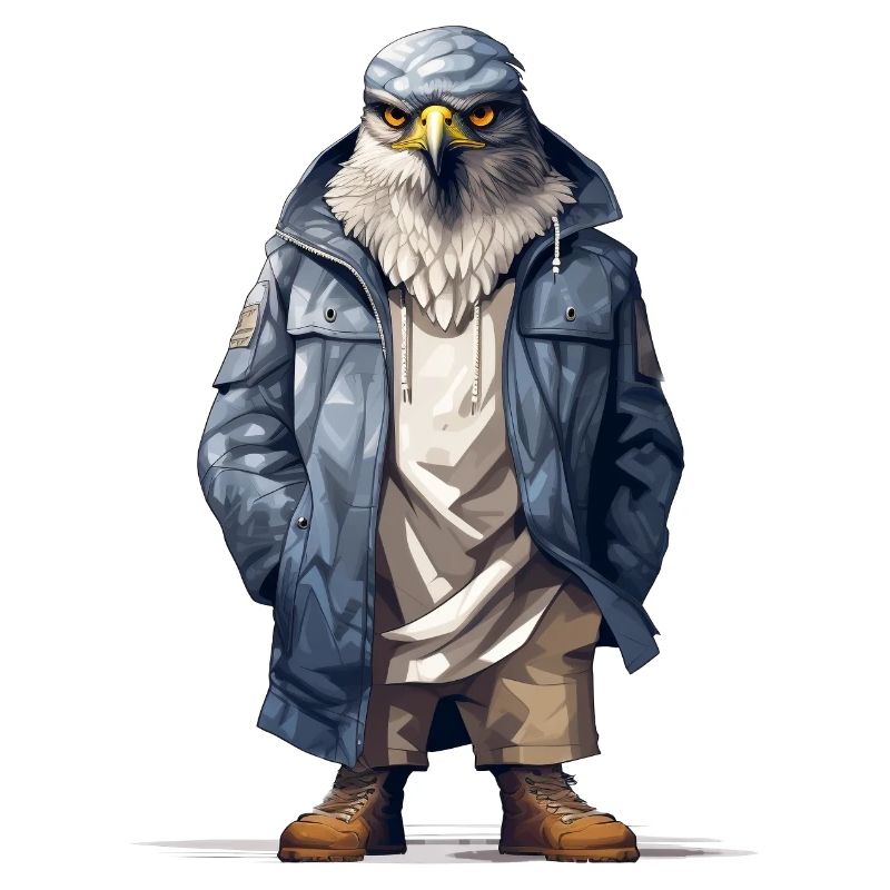 Hawk Graffiti. Predatory street style.