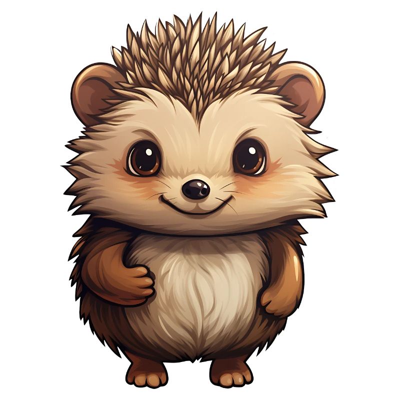hérisson mignon - Design doux - joyeux