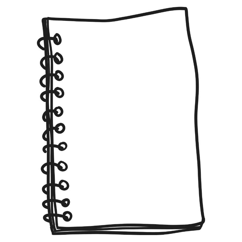 Notebook Banner Drawing