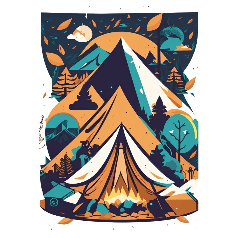 Camping in den Bergen