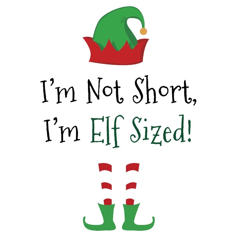 Elf Sized – Lustiges Weihnachts Spruch Design
