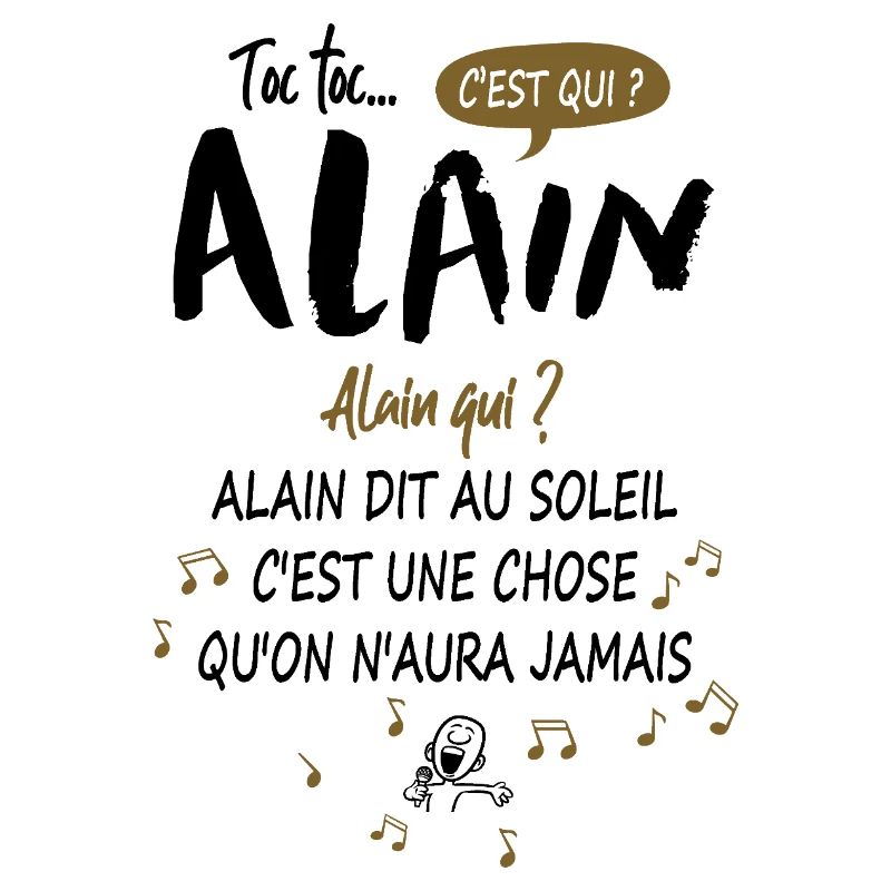 Alain Name Humor Geschenk Geburtstagsmann