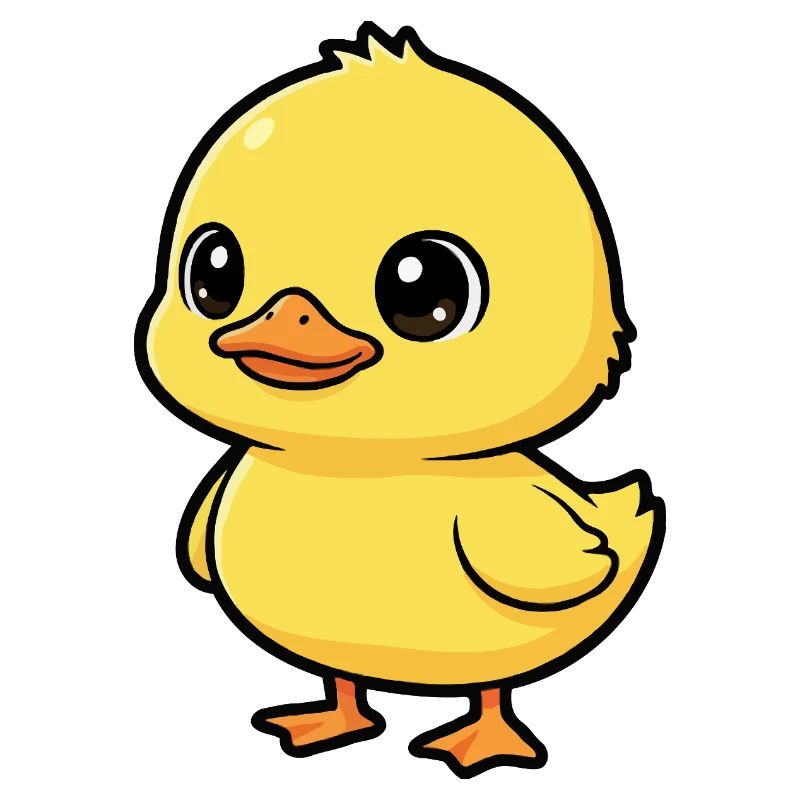 Mignon canard kawaii