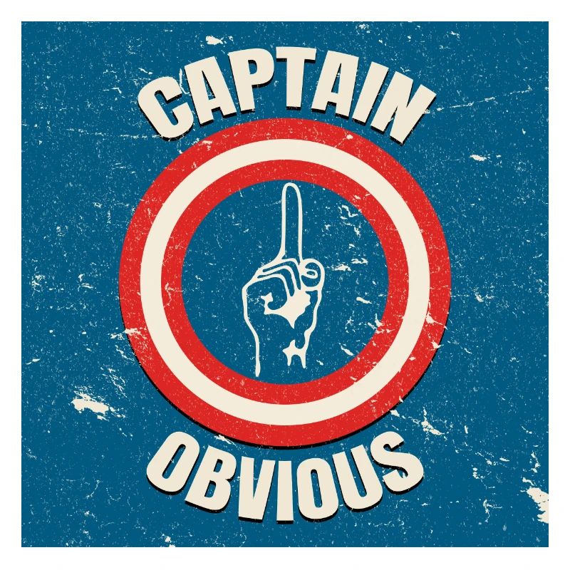 Place d’affiche vintage Captain évident
